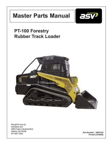 download ASV Posi Track PT 100 Forestry Track Loader able workshop manual