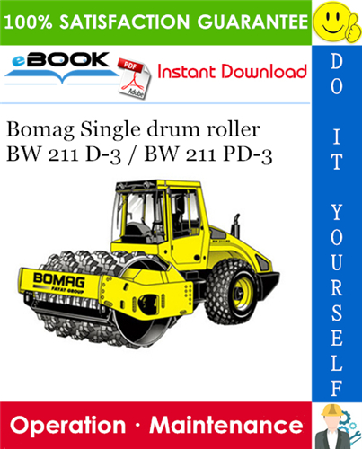 download BOMAG Single drum wheel drive vibratory roller BW 211 D 3 able workshop manual