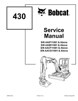 download Bobcat 430 Workable workshop manual