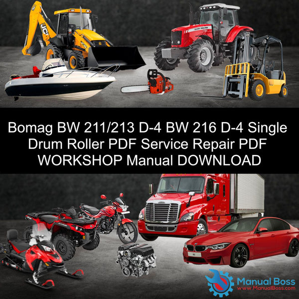 download Bomag Single drum roller BW 211 D 4 BW 211 PD 4 able workshop manual