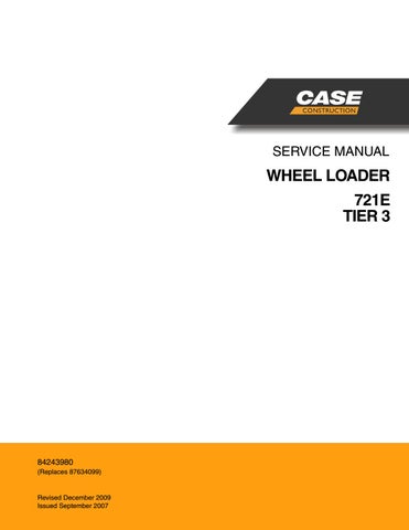 download Case 721E 821E TIER 3 Wheel Loader able workshop manual