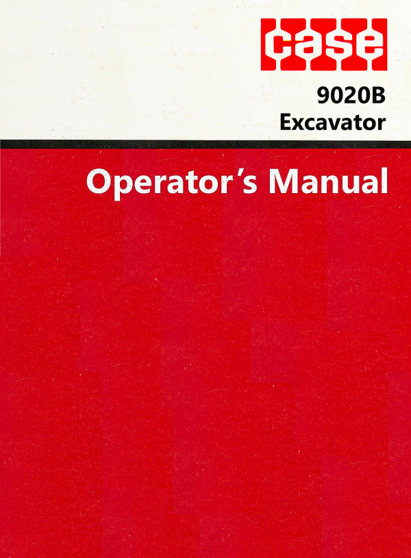 download Case 9020 Excavator s Instruction able workshop manual