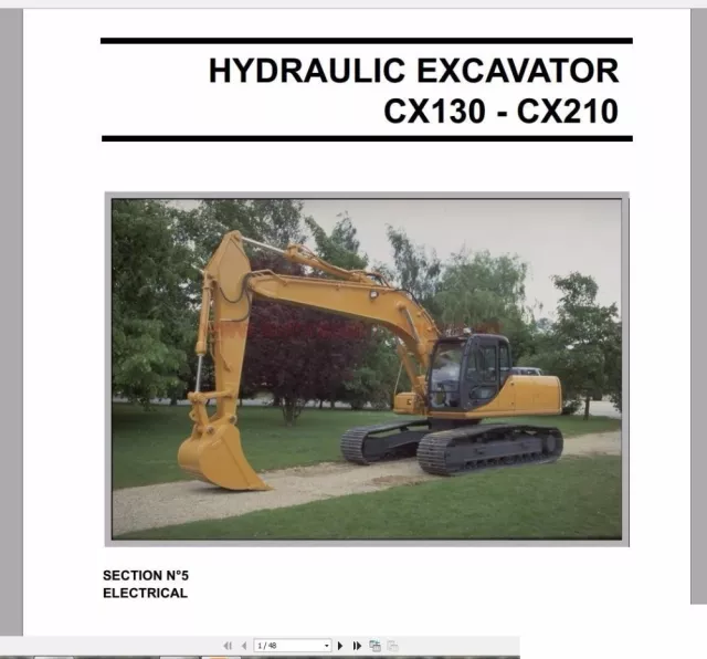 download Case CX290 Crawler Excavator able workshop manual