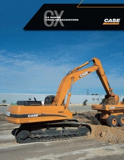 download Case CX460 TIER 3 Crawler Excavator able workshop manual