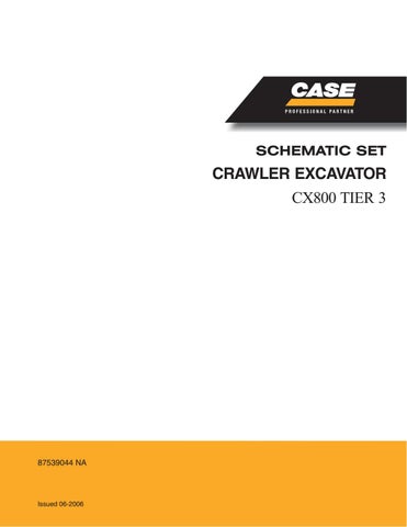 download Case CX800 Tier III Crawler Excavator s Instruction able workshop manual