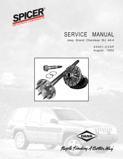 download Chrysler Jeep XJ WG WJ FSM WIS able workshop manual