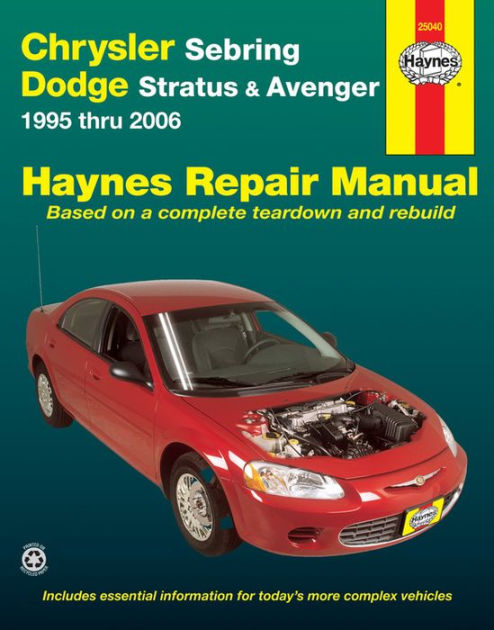 download Chrysler Sebring Dodge Stratus able workshop manual