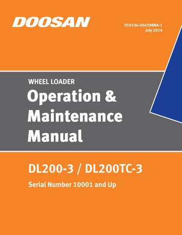 download Daewoo Doosan DL200 DL200TC Wheel Loader Operation able workshop manual