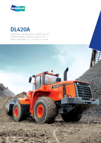 download Daewoo Doosan DL420 Wheel Loader able workshop manual