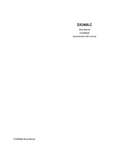 download Daewoo Doosan Excavator DX Hydraulic Schematic able workshop manual