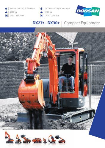 download Doosan DX30Z Track Excavator able workshop manual