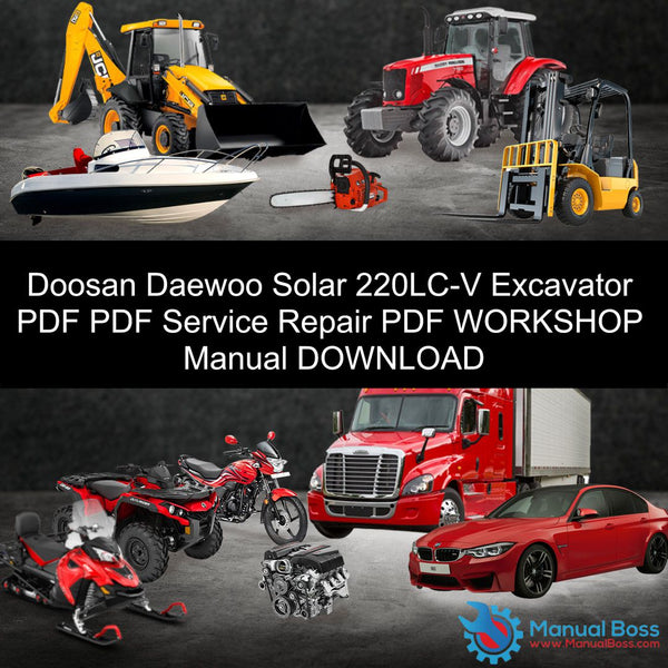 download Doosan Daewoo 220LC V Excavator able workshop manual