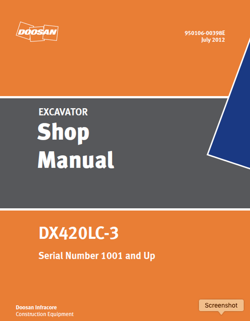 download Doosan Daewoo DX Hydraulic Schematic able workshop manual