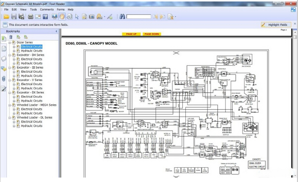 download Doosan MEGA 400 PLUS Wheel Loader Hydraulic Schematics able workshop manual