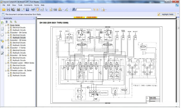 download Doosan MEGA 400 PLUS Wheel Loader Hydraulic Schematics able workshop manual