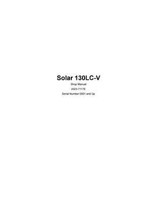 download Doosan SOLAR 290LC V Excavator Hydraulic Schematics able workshop manual