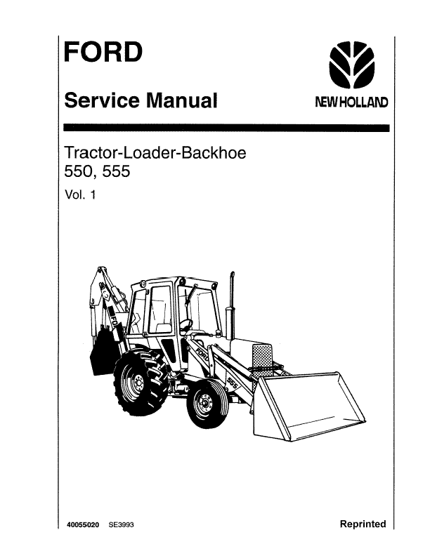 download Ford 550 555 Loader Backhoe Tractor able workshop manual