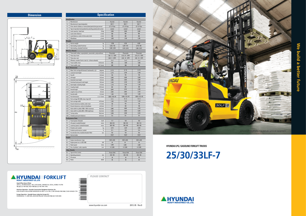 download HYUNDAI 25L C 30L C 33L 7M Forklift Truck able workshop manual