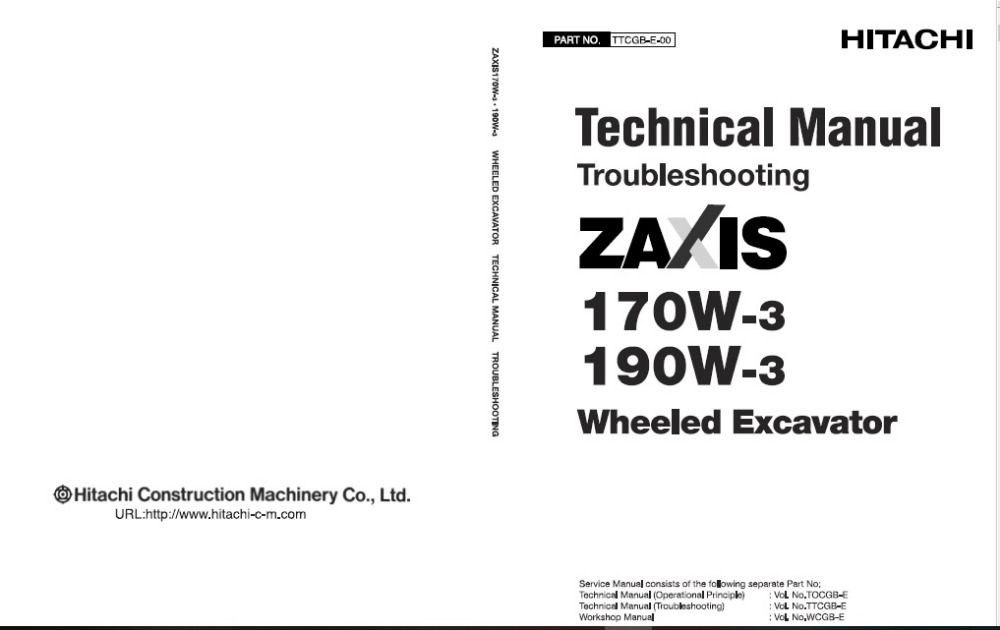 download Hitachi Zaxis 210W 3 220W 3 Excavator able workshop manual