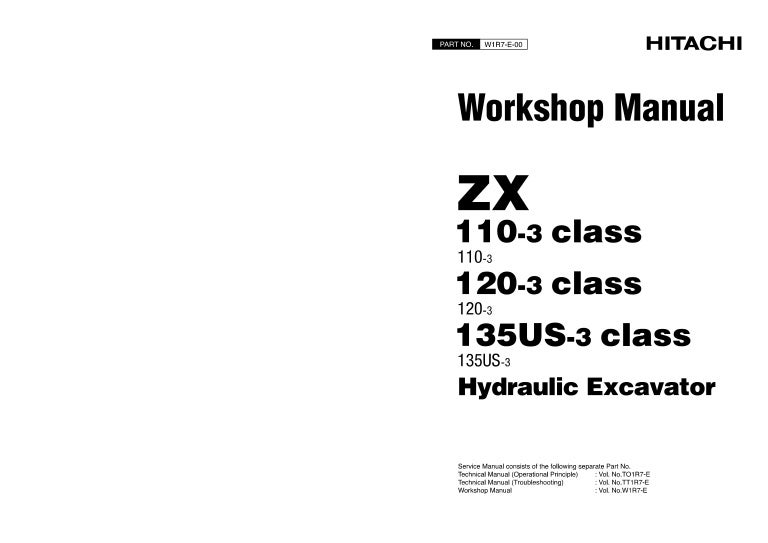 download Hitachi Zaxis 250K 3 Hydraulic Excavator able workshop manual