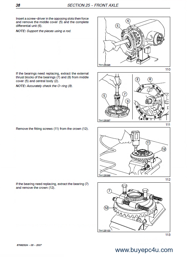 download Holland F106.6 F106.6a grader able workshop manual