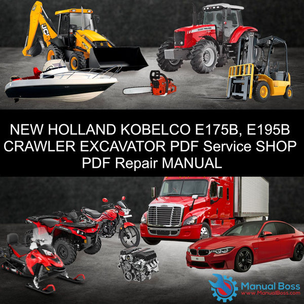 download Holland KOBELCO E175B Crawler Excavator able workshop manual