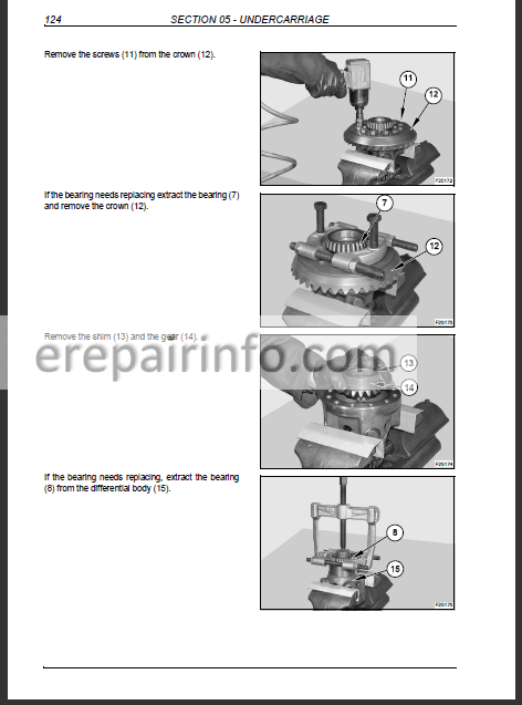 download Holland MH2.6 MH3.6 Excavator able workshop manual