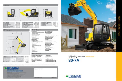 download Hyundai Crawler Excavator Robex 110 7A R110 7A Man able workshop manual