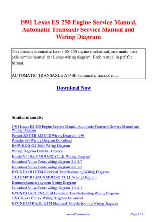 download Hyundai Matrix ETM workshop manual