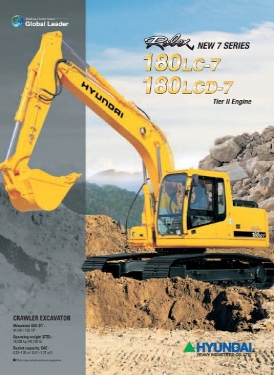 download Hyundai R180LC 3 Crawler Excavator able workshop manual