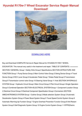 download Hyundai R55W 7 Wheel Excavator Manua able workshop manual