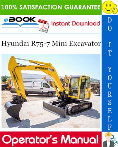 download Hyundai R75 7 Mini Excavator able workshop manual