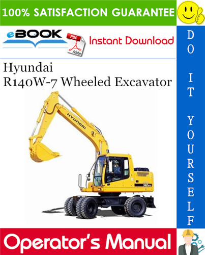 download Hyundai Wheel Excavators R140W 7 able workshop manual