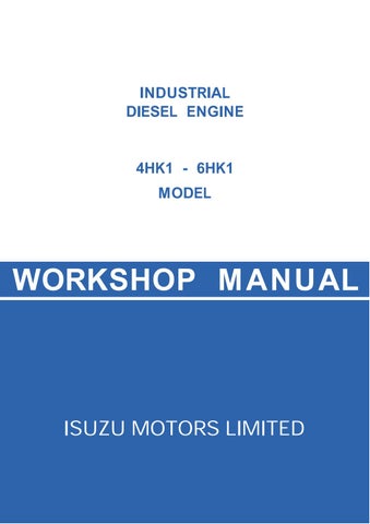 download Isuzu Hitachi 4HK1 6HK1 Engine Manual workshop manual