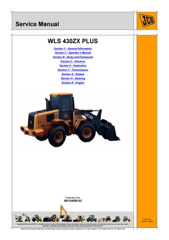 download JCB 411B ZX Wheel Loading Shovel able workshop manual