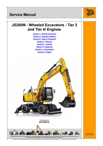 download JCB JS 115 130 145 160 180 Excavator able workshop manual