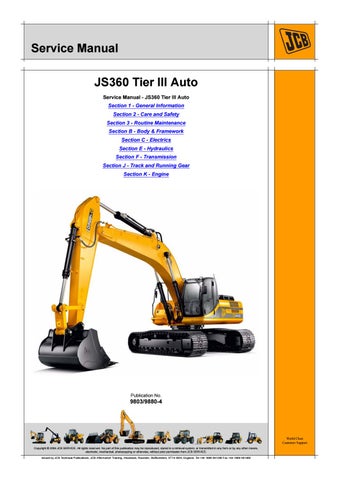 download JCB JS 115 130 145 160 180 Excavator able workshop manual