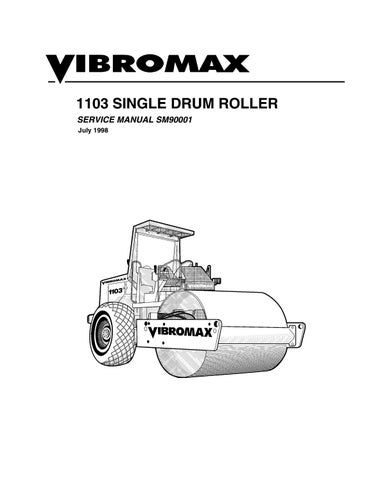 download JCB Vibromax 1103 Single Drum Roller able workshop manual