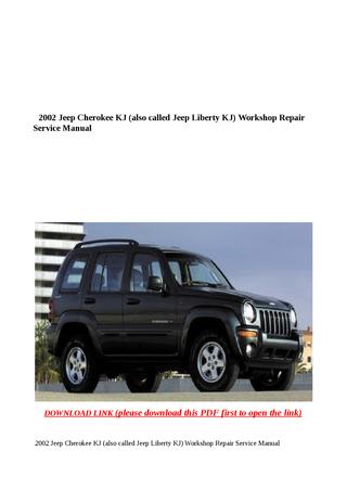 download Jeep KJ workshop manual