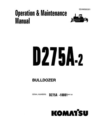 download KOMATSU D275A 5 BULLDOZER Operation able workshop manual