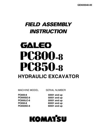 download KOMATSU PC 8 Hydraulic Excavator + Field ASSEMBLY Instruction + Operation DOWNLOA workshop manual