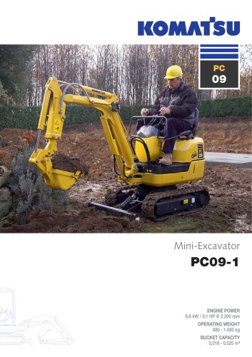 download KOMATSU PC09 1 Hydraulic Excavator + Operation able workshop manual