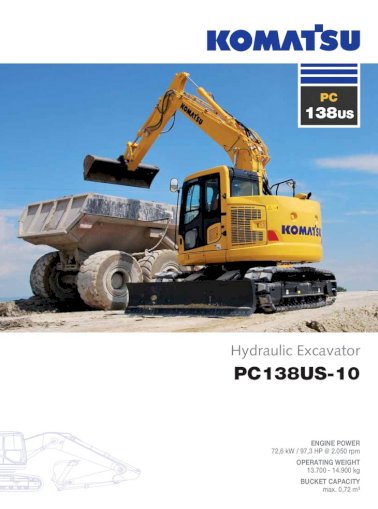 download KOMATSU PC138US 8 PC138US 8 Excavator able workshop manual