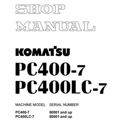 download KOMATSU PC400 5 PC400LC 5 Hydraulic Excavator Operation S N 1 up able workshop manual