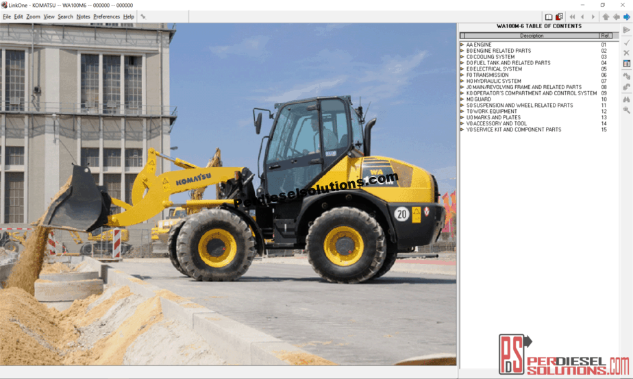 download KOMATSU WA320 6 WA320PZ 6 KA SPEC. Wheel Loader able workshop manual