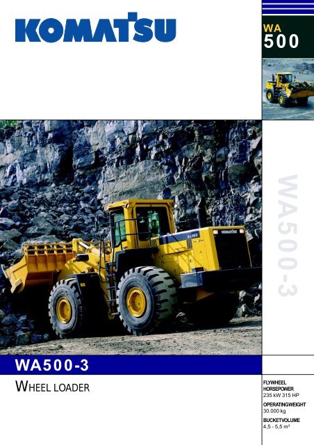 download KOMATSU WA500 3 WA 500 able workshop manual