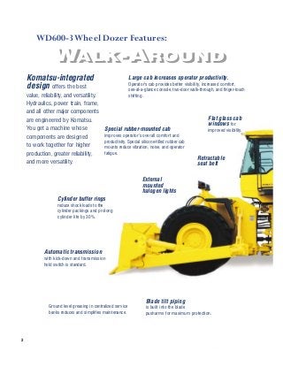 download KOMATSU WD600 3 Wheel DOZER able workshop manual