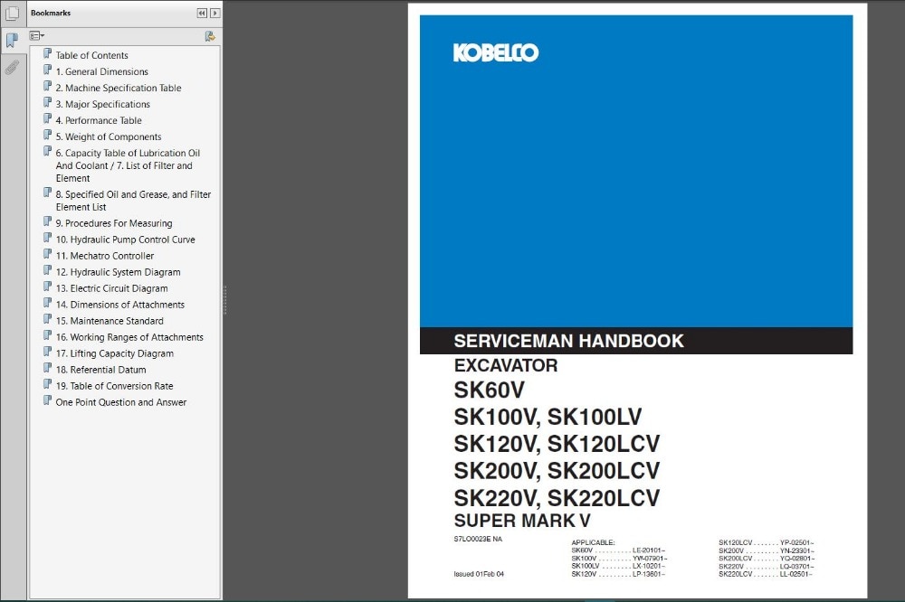 download Kobelco SK135SRLC 1E Hydraulic Crawler Excavator able workshop manual