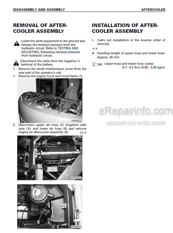 download Komatsu PC228US 3 PC228USLC 3 Hydraulic Excavator able workshop manual