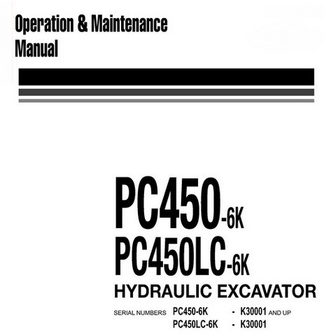 download Komatsu PC450 6K PC450LC 6K able workshop manual